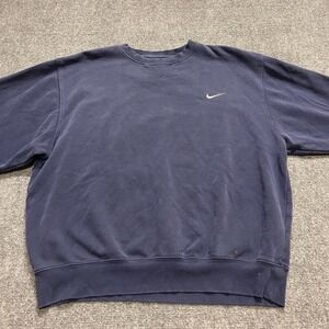 Vintage Nike Crewneck Faded Navy Blue Sweatshirt